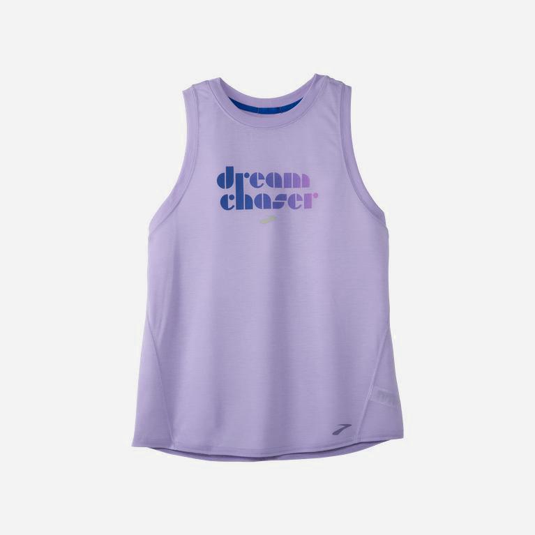 Brooks Empower Her Distance Graphic - Camiseta Sin Mangas Mujer - Lavanda Moradas (NX0738219)